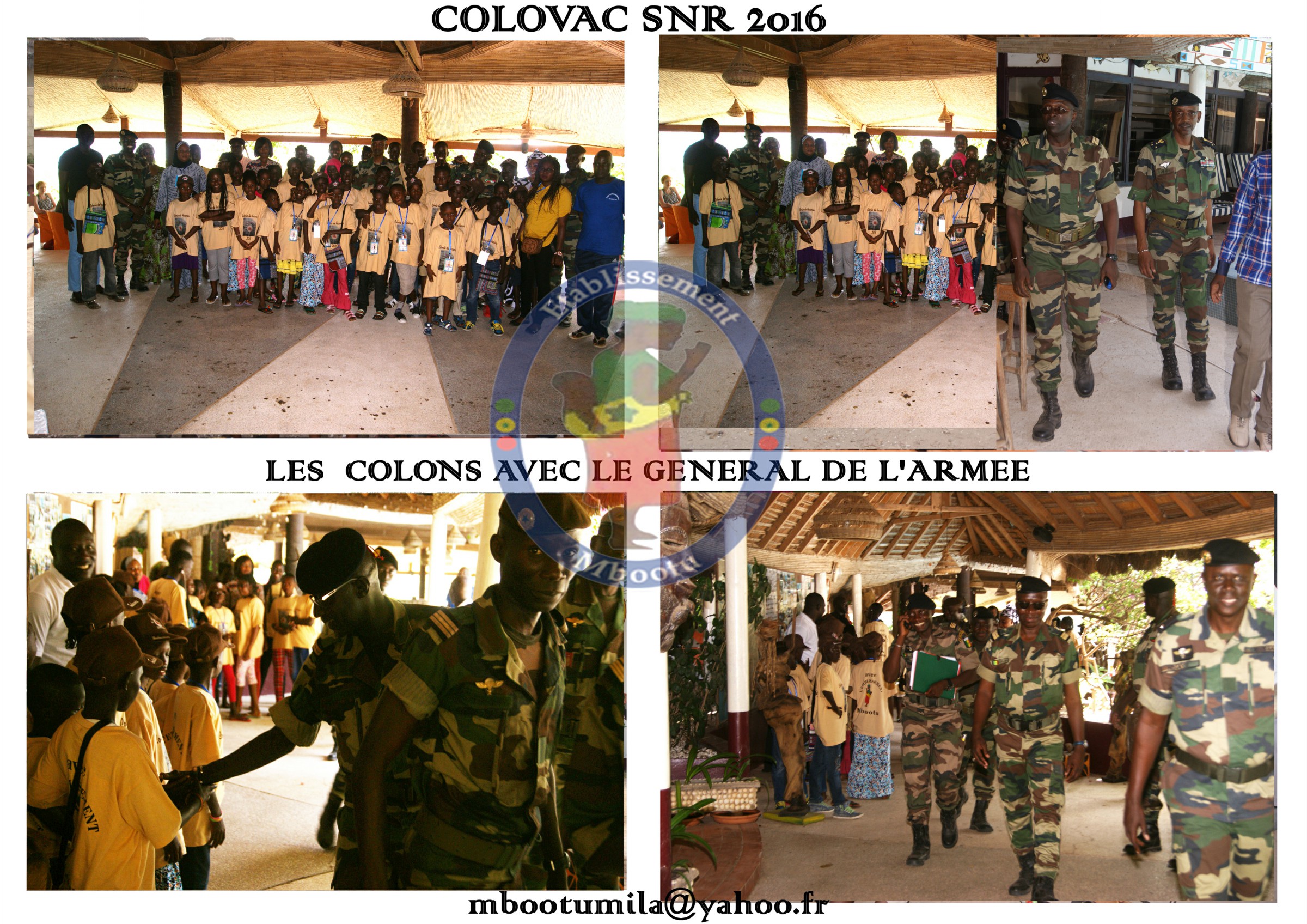 Les colons avec le Général de l'Armée