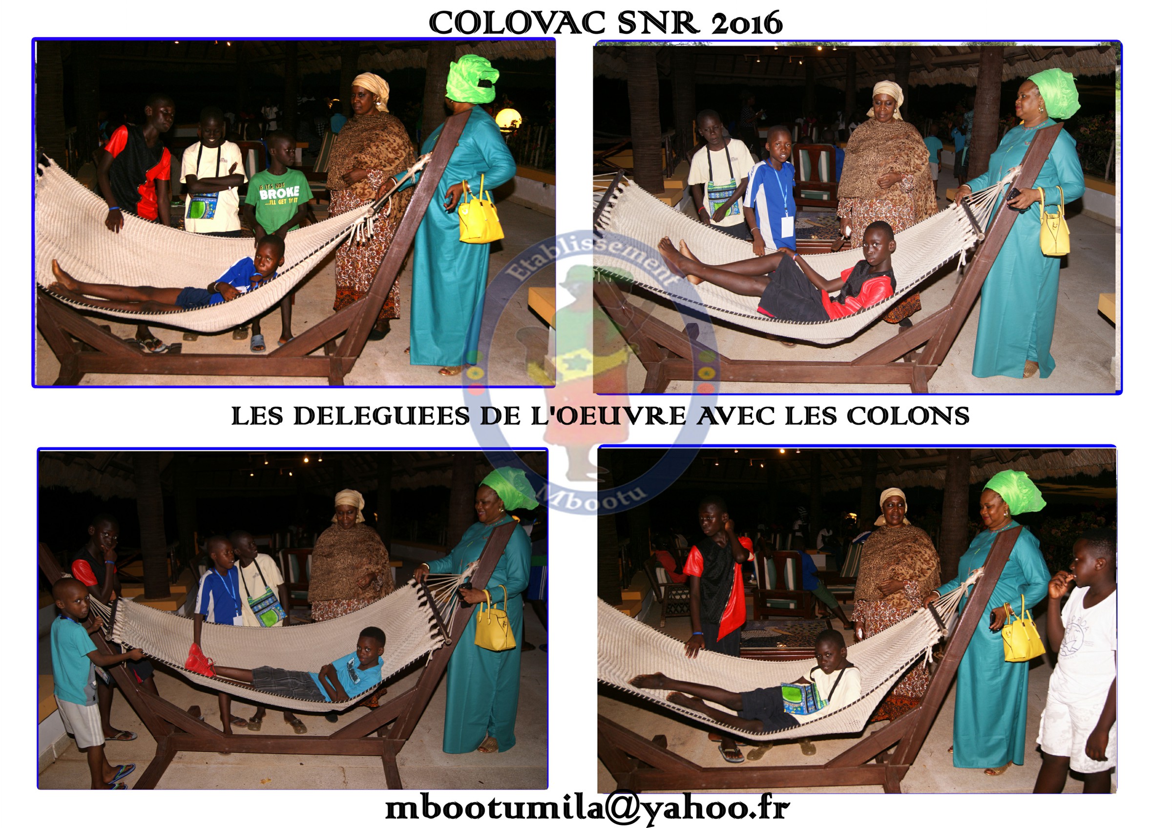 Les déléguées de l'oeuvre avec les colons